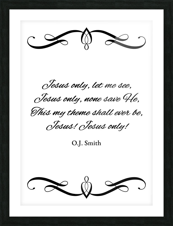 only Jesus Picture Frame print