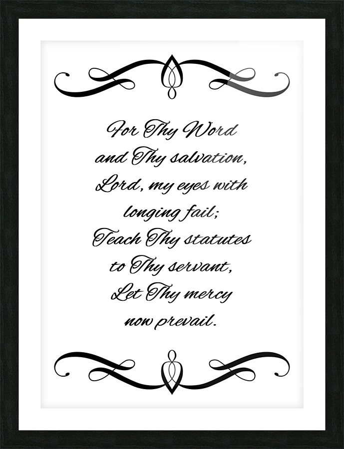 statutes and mercy Picture Frame print