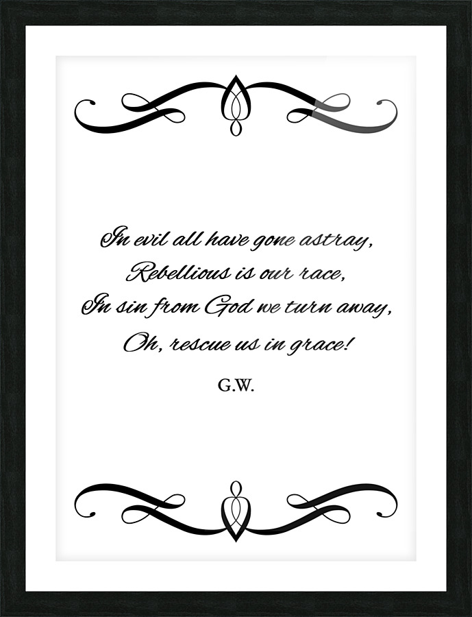 grace rescues Picture Frame print