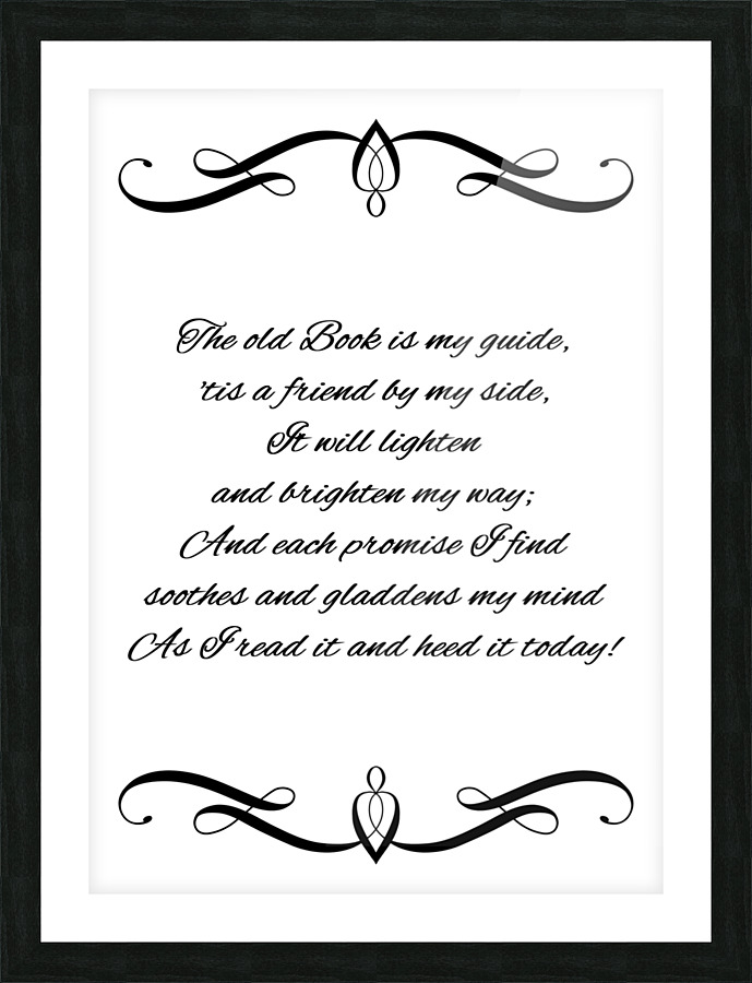 old Book Picture Frame print