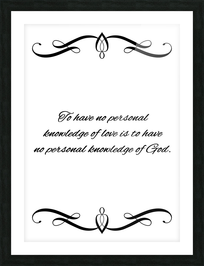 God is love Picture Frame print