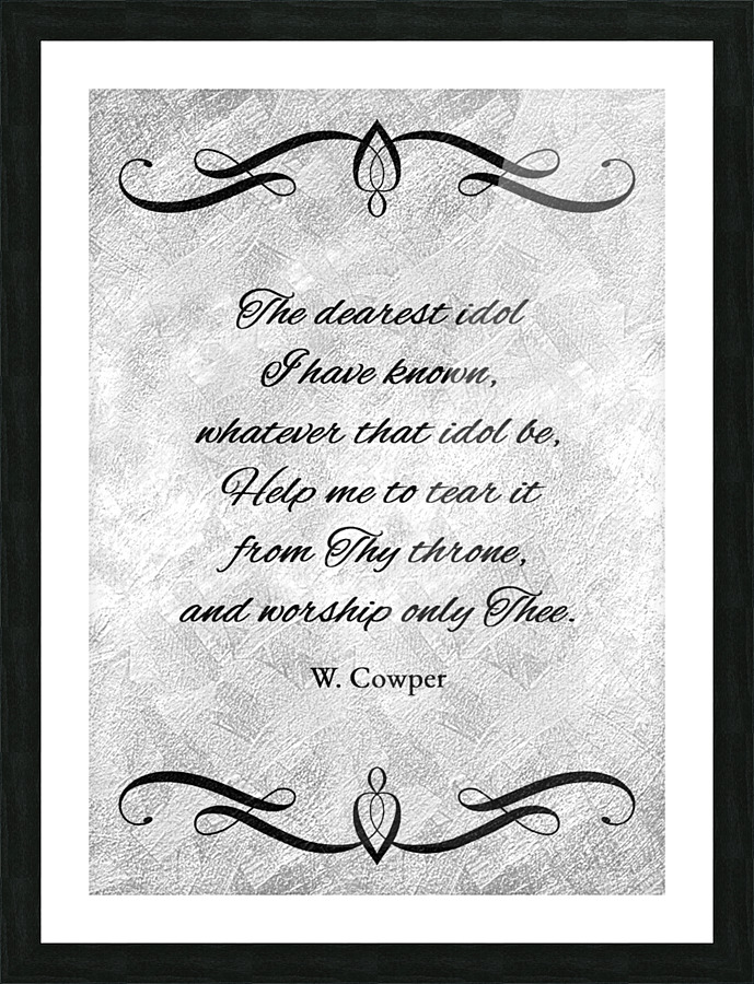 tear down idols silver Picture Frame print