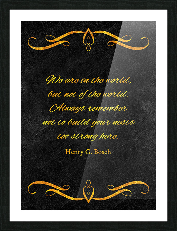 worldly nests gold Picture Frame print