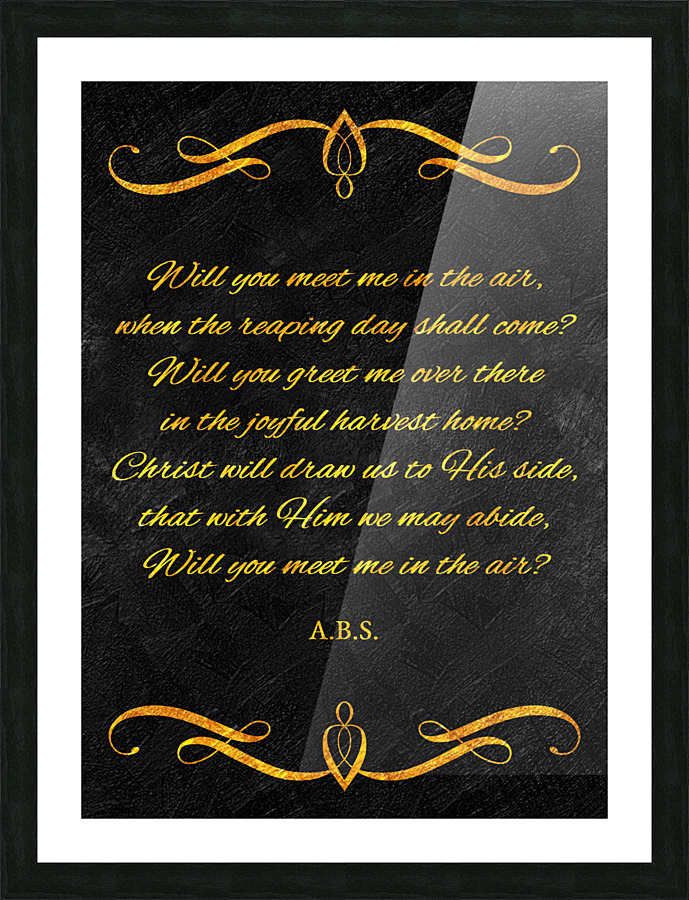 reaping day gold Picture Frame print