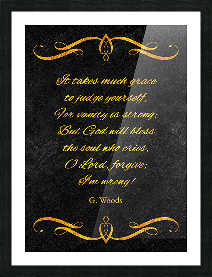 i am wrong gold Picture Frame print