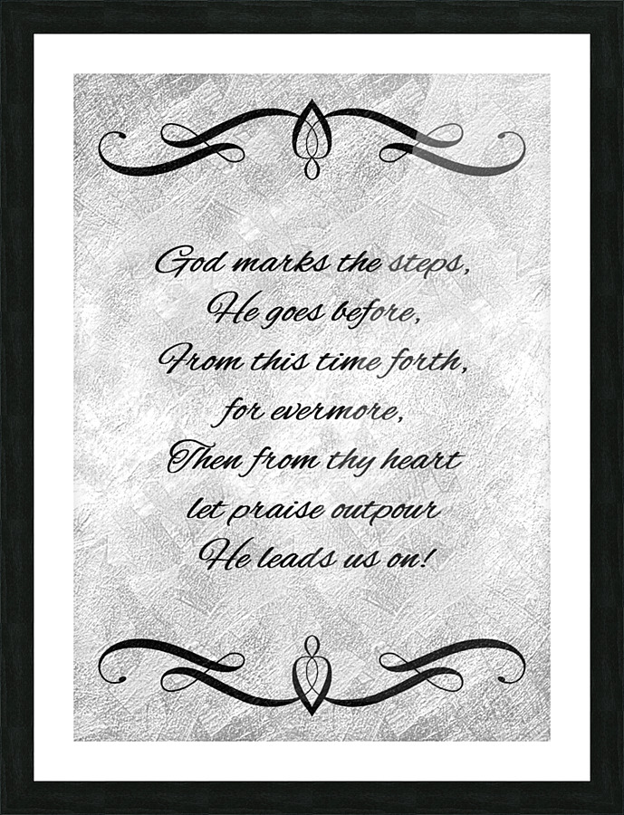 divine guidance silver Picture Frame print