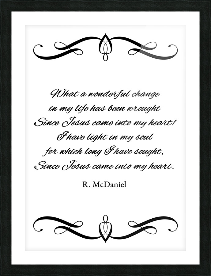 since Jesus Picture Frame print