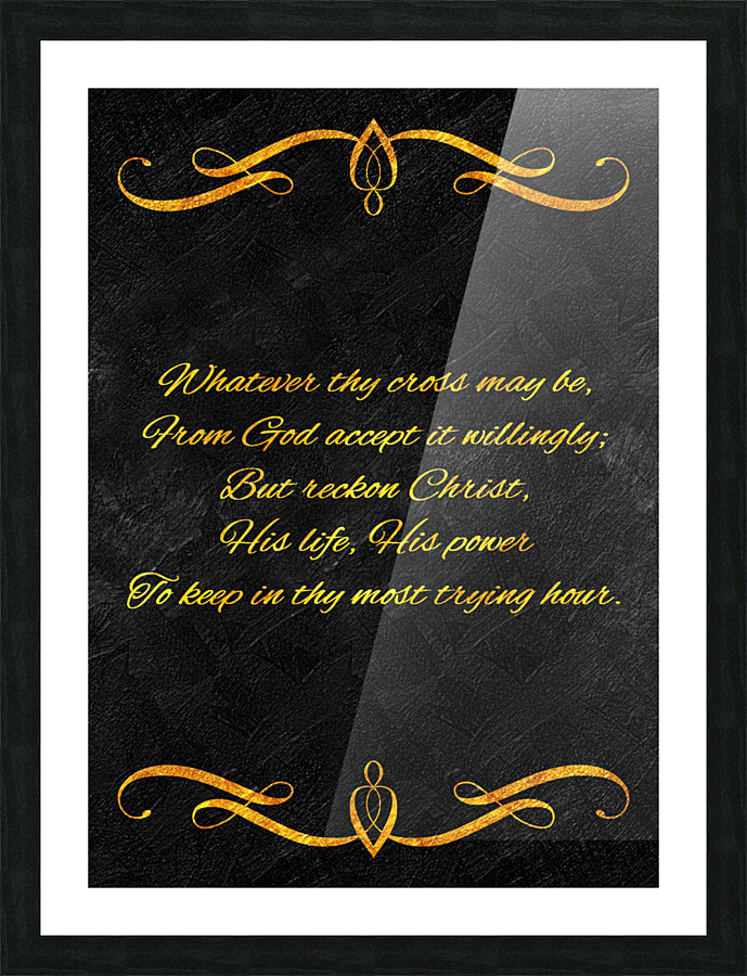 trying hour gold Picture Frame print