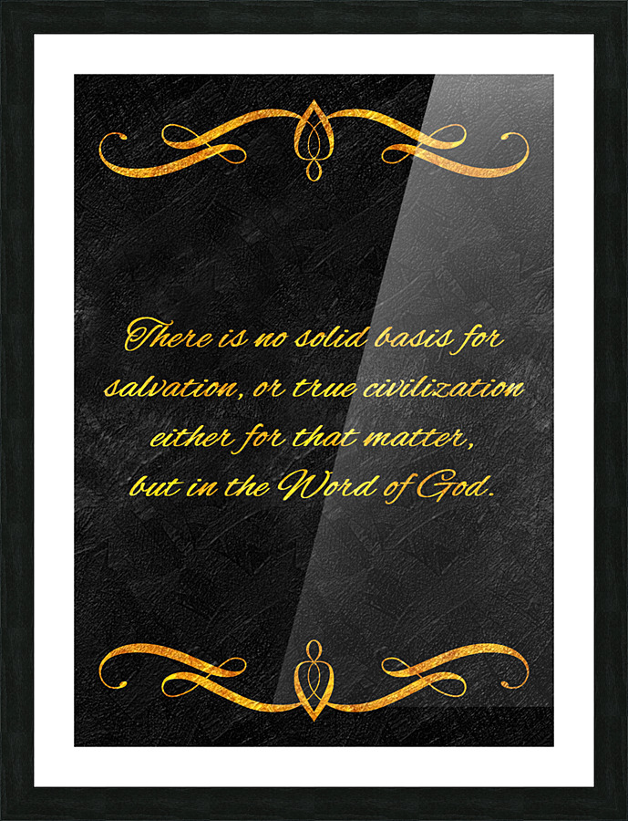 solid basis gold Picture Frame print