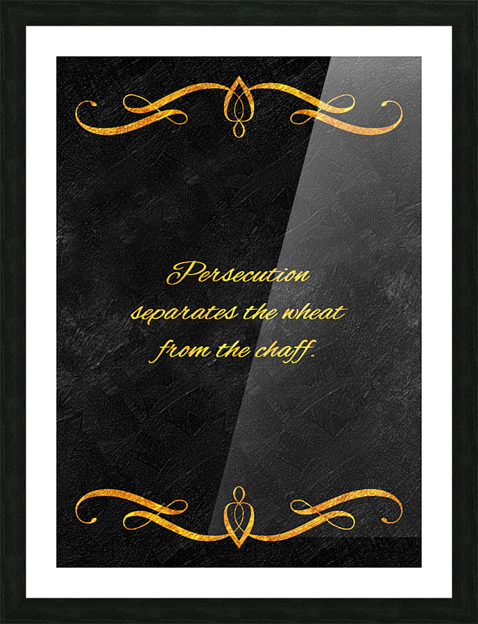 persecution gold Picture Frame print