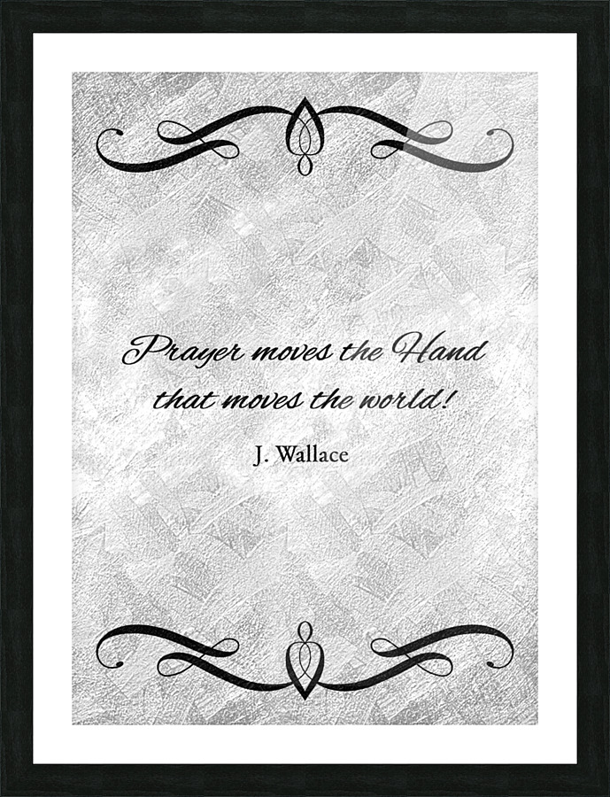prayer moves silver Picture Frame print