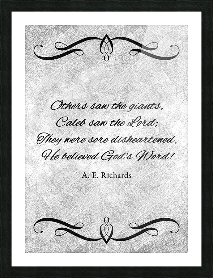 just believe silver Picture Frame print