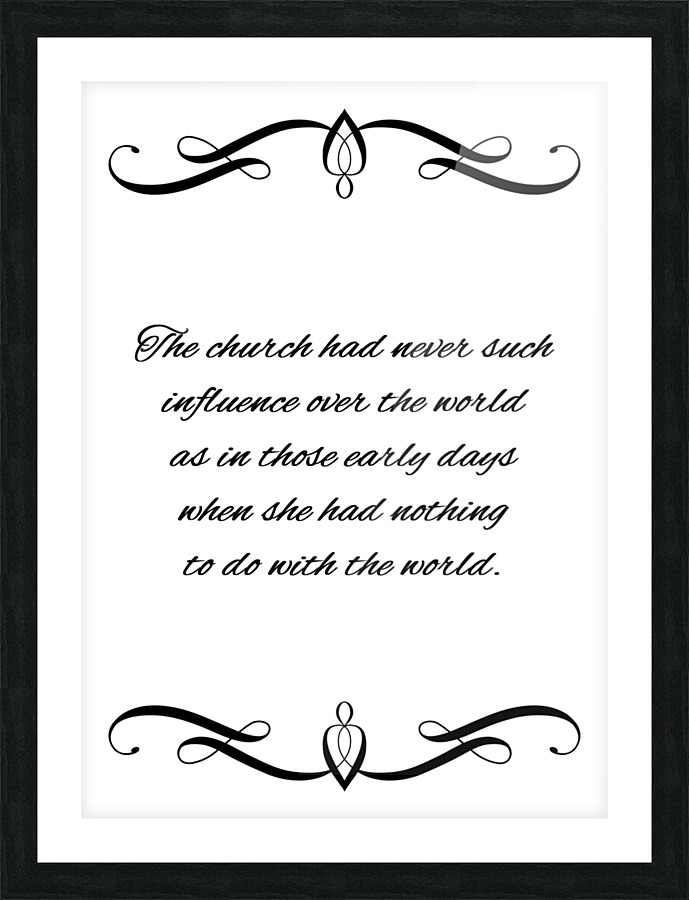 church influence Picture Frame print