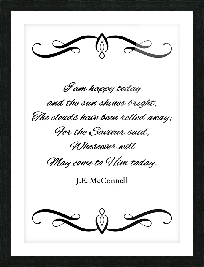 happy today Picture Frame print