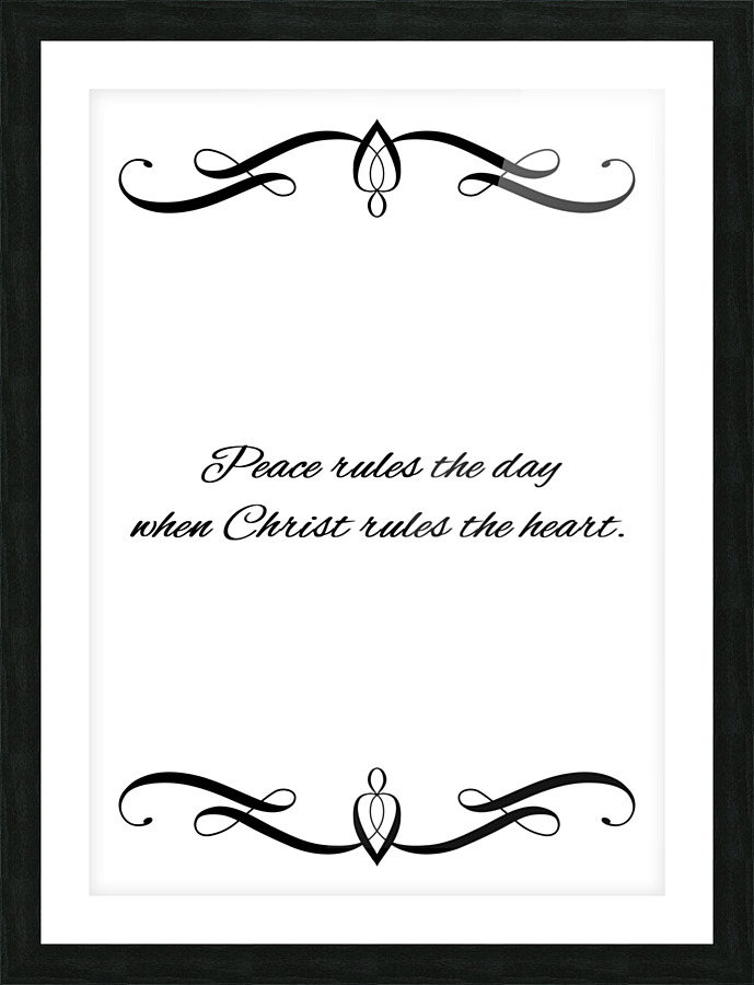 peace with Christ Picture Frame print