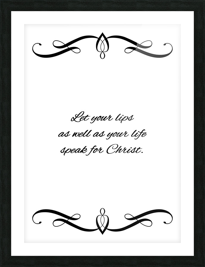 lips and life Picture Frame print