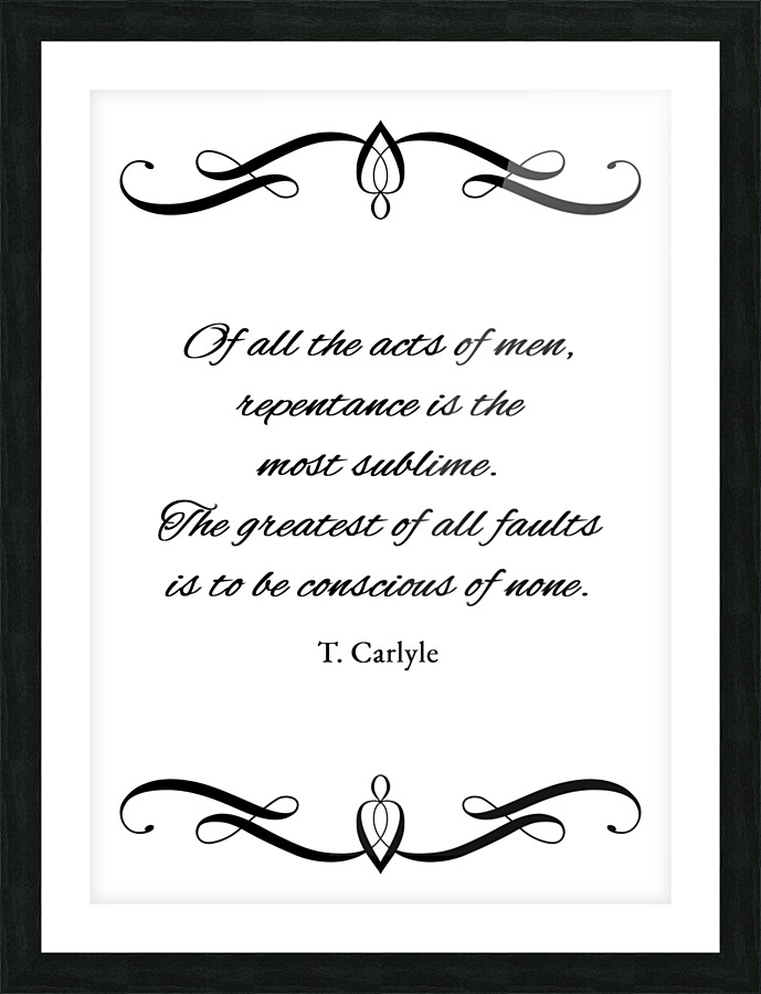sublime repentance Picture Frame print