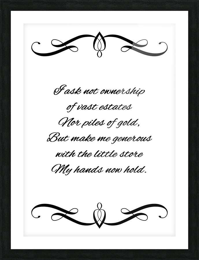 generous in little Picture Frame print