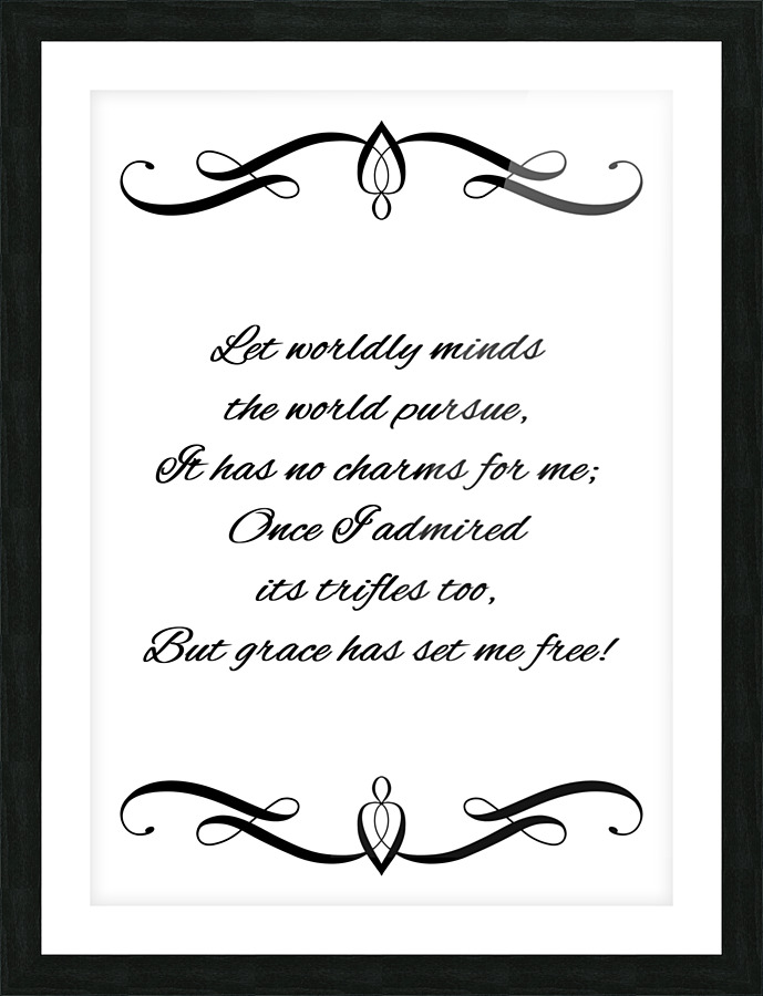 grace and freedom Picture Frame print