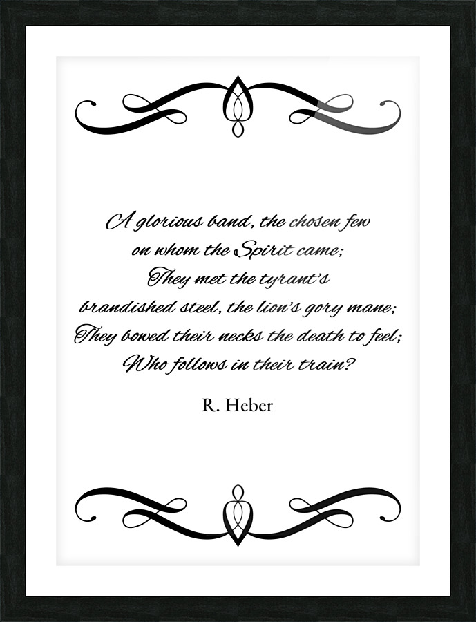 Christian martyrs Picture Frame print