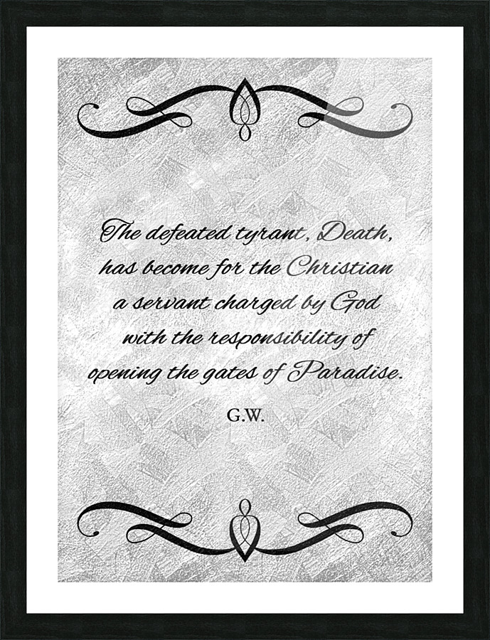 death and paradise silver Picture Frame print