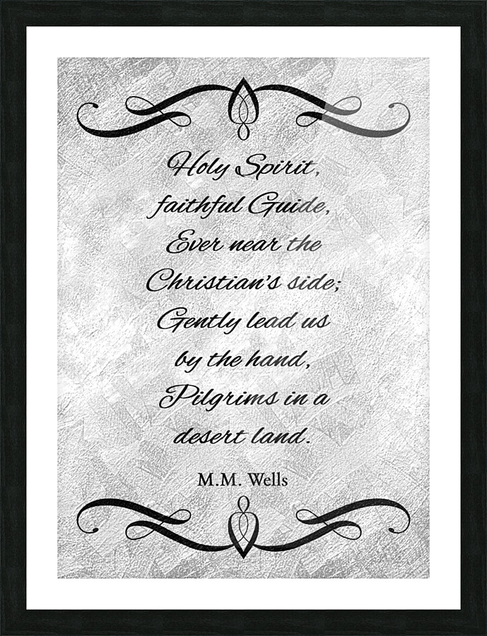 faithful Guide silver Picture Frame print