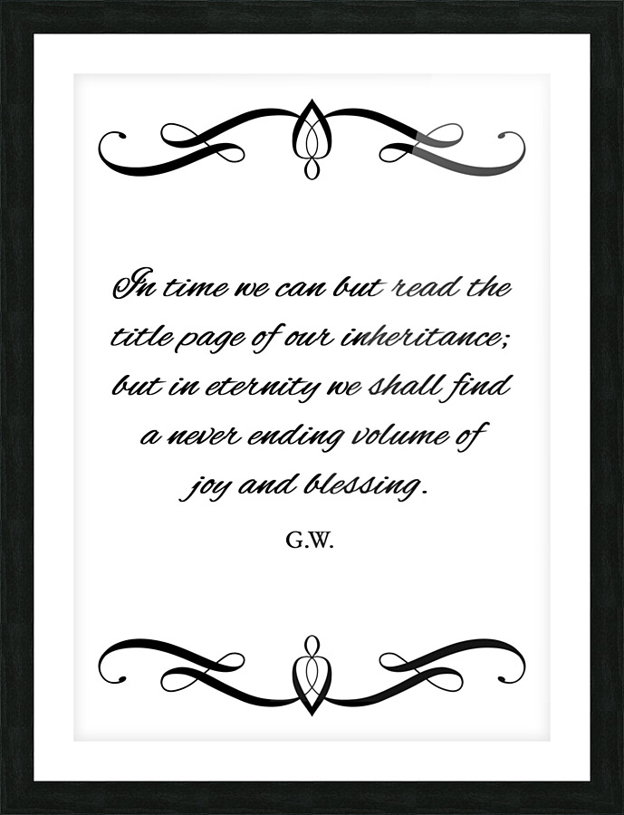 joy and blessing Picture Frame print