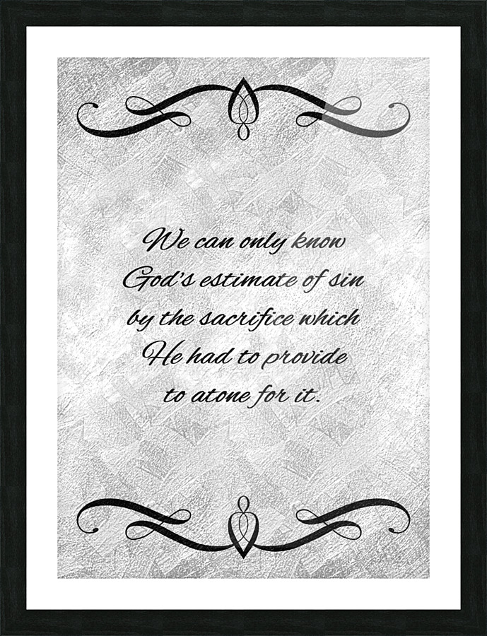 ultimate sacrifice silver Picture Frame print