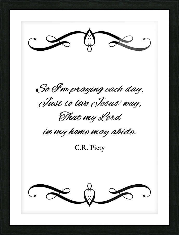 live Jesus way Picture Frame print