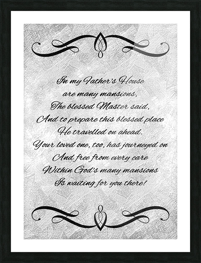 blessed place silver Picture Frame print