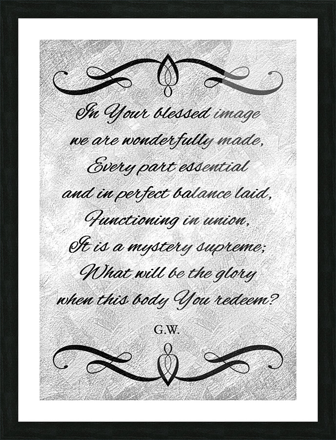 remember your Creator silver Picture Frame print