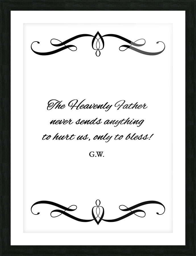 Heavenly Father Picture Frame print
