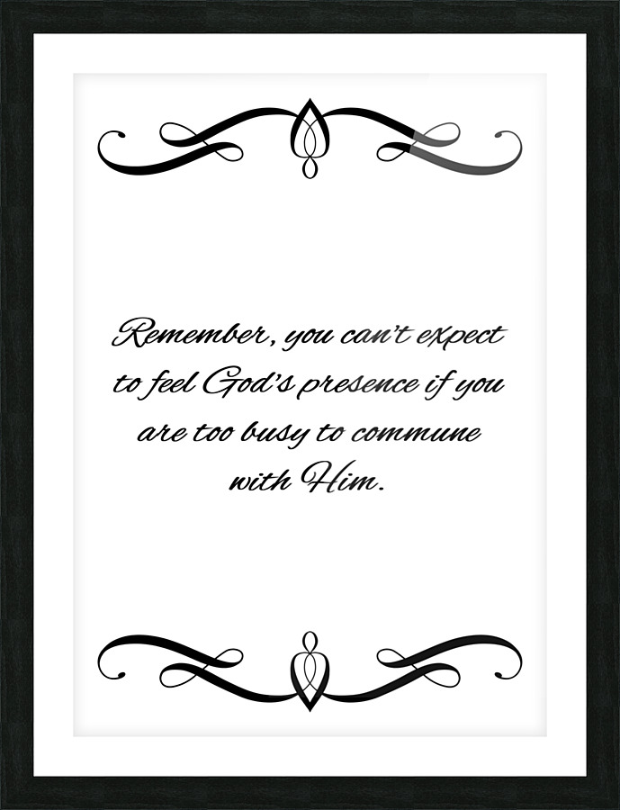 commune with God Picture Frame print