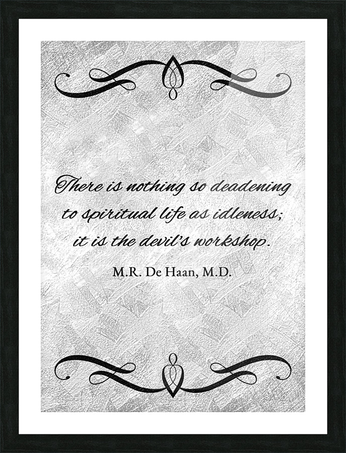 idleness silver Picture Frame print
