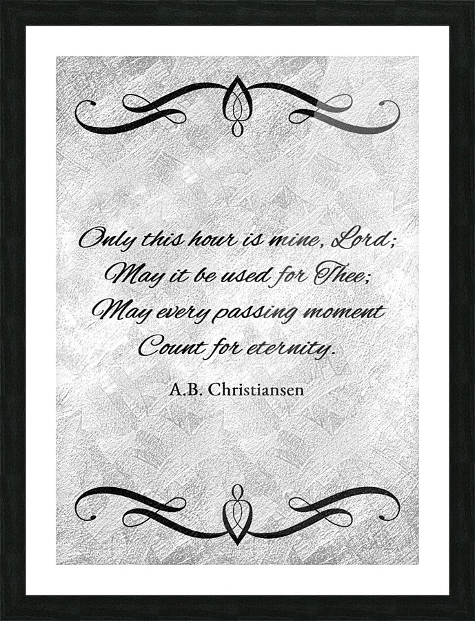 count for eternity silver Picture Frame print