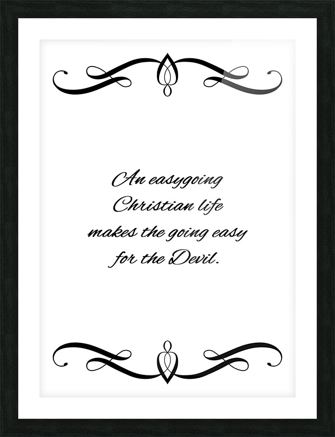 easygoing Christian Picture Frame print