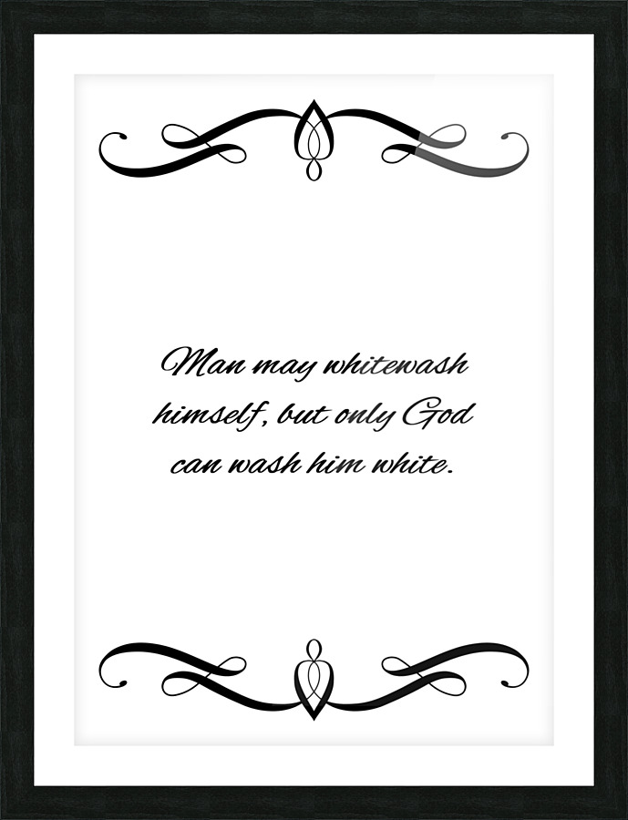 whitewash Picture Frame print