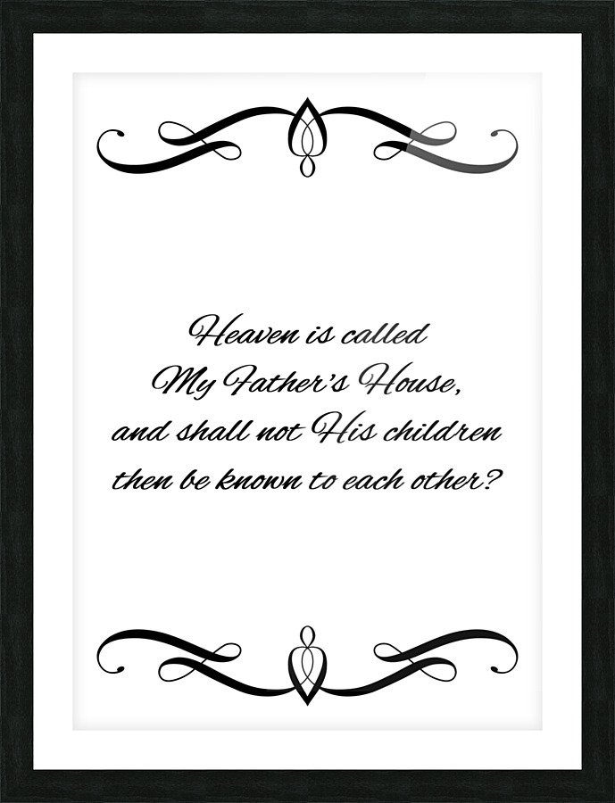 heavenly home Picture Frame print