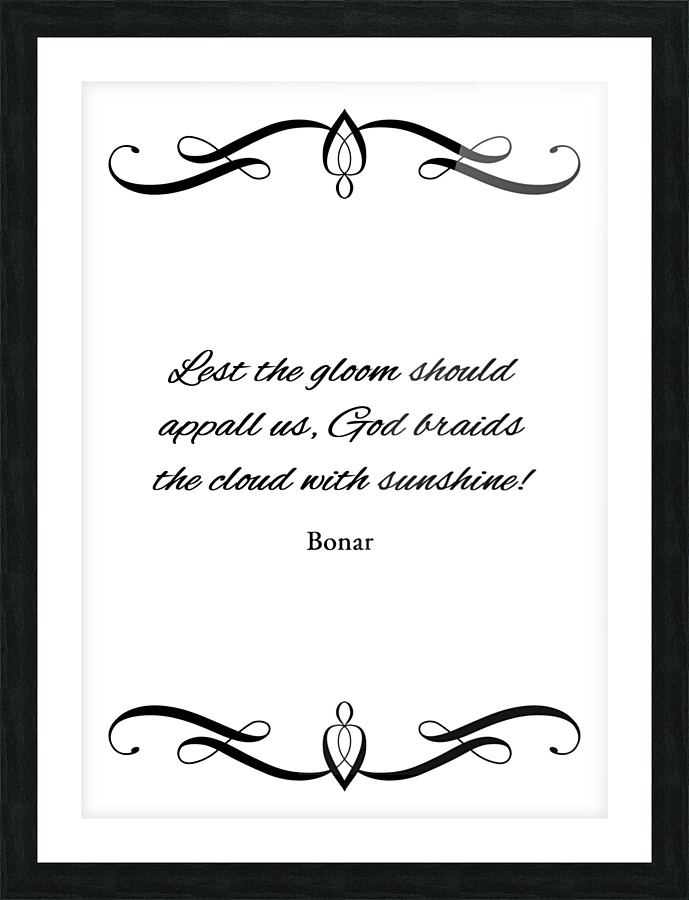 cloud with sunshine Picture Frame print