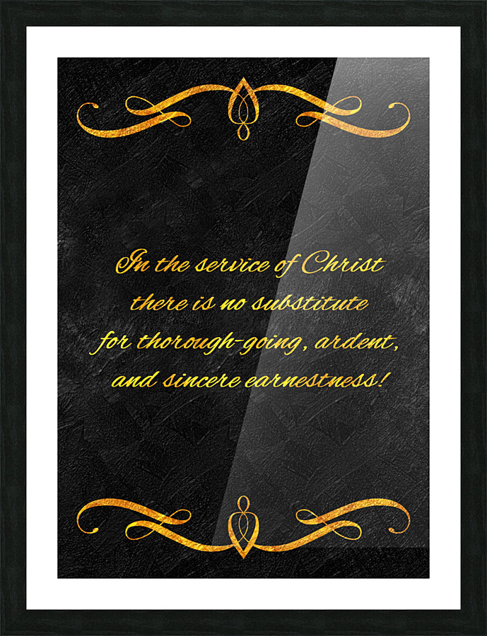 serving Christ gold Picture Frame print