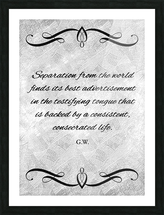 consistent consecrated life silver Picture Frame print