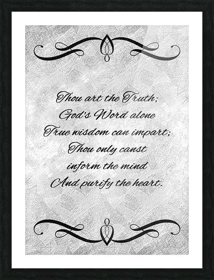 God Is Truth silver Picture Frame print