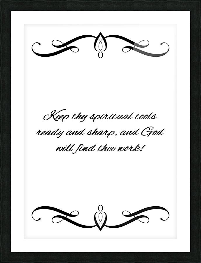 sharp spiritual tools Picture Frame print