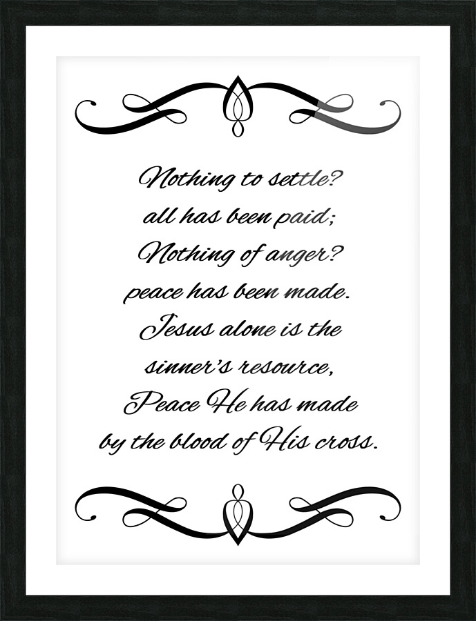 Jesus gives peace Picture Frame print