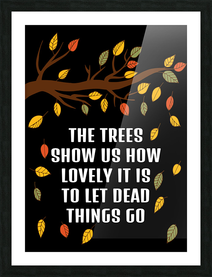 let the dead things go Picture Frame print