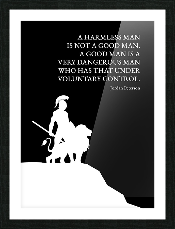 a good man black Picture Frame print