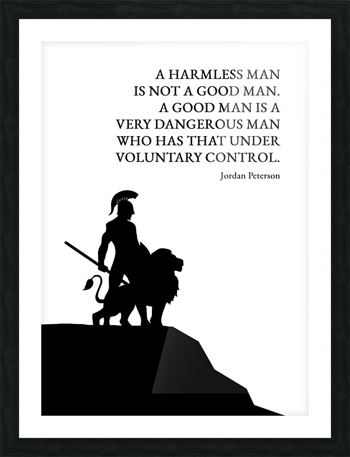 a good man Picture Frame print