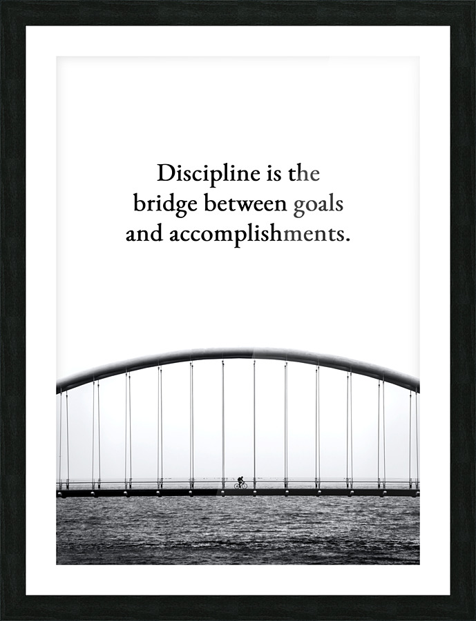 discipline bridge 3 Picture Frame print