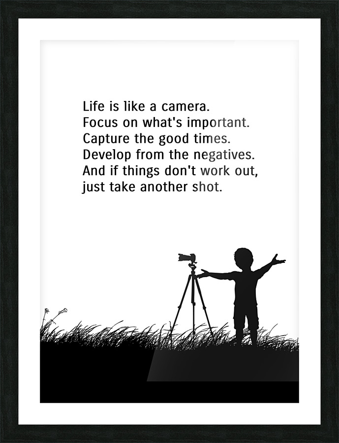life camera 2 Picture Frame print