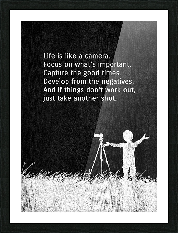 life camera 2 silver Picture Frame print